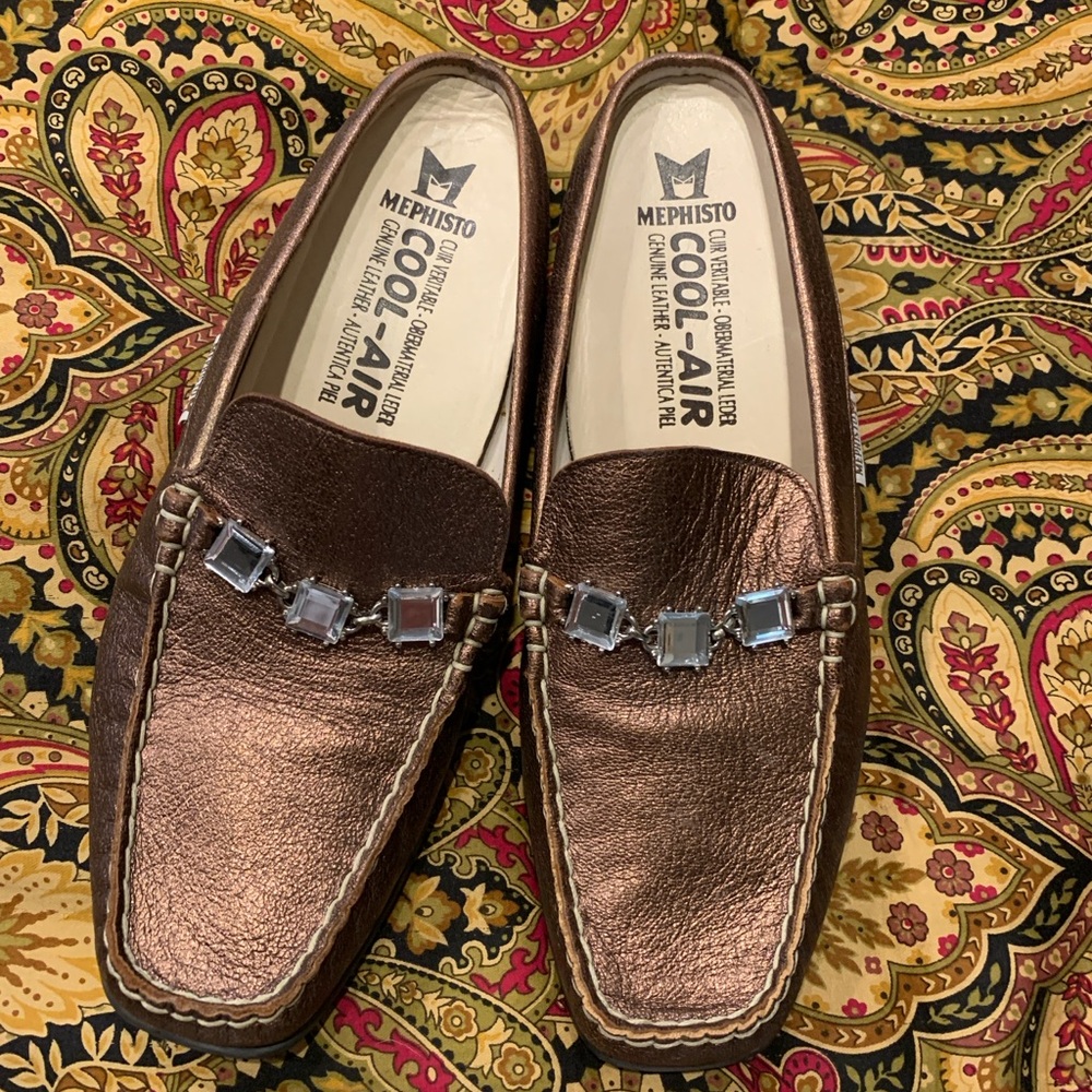Mephisto Bronze Mule Size 8
